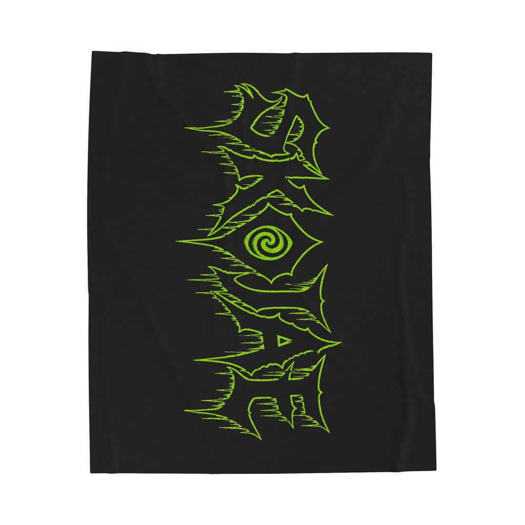 Velveteen Plush Blanket - Skojae Logo