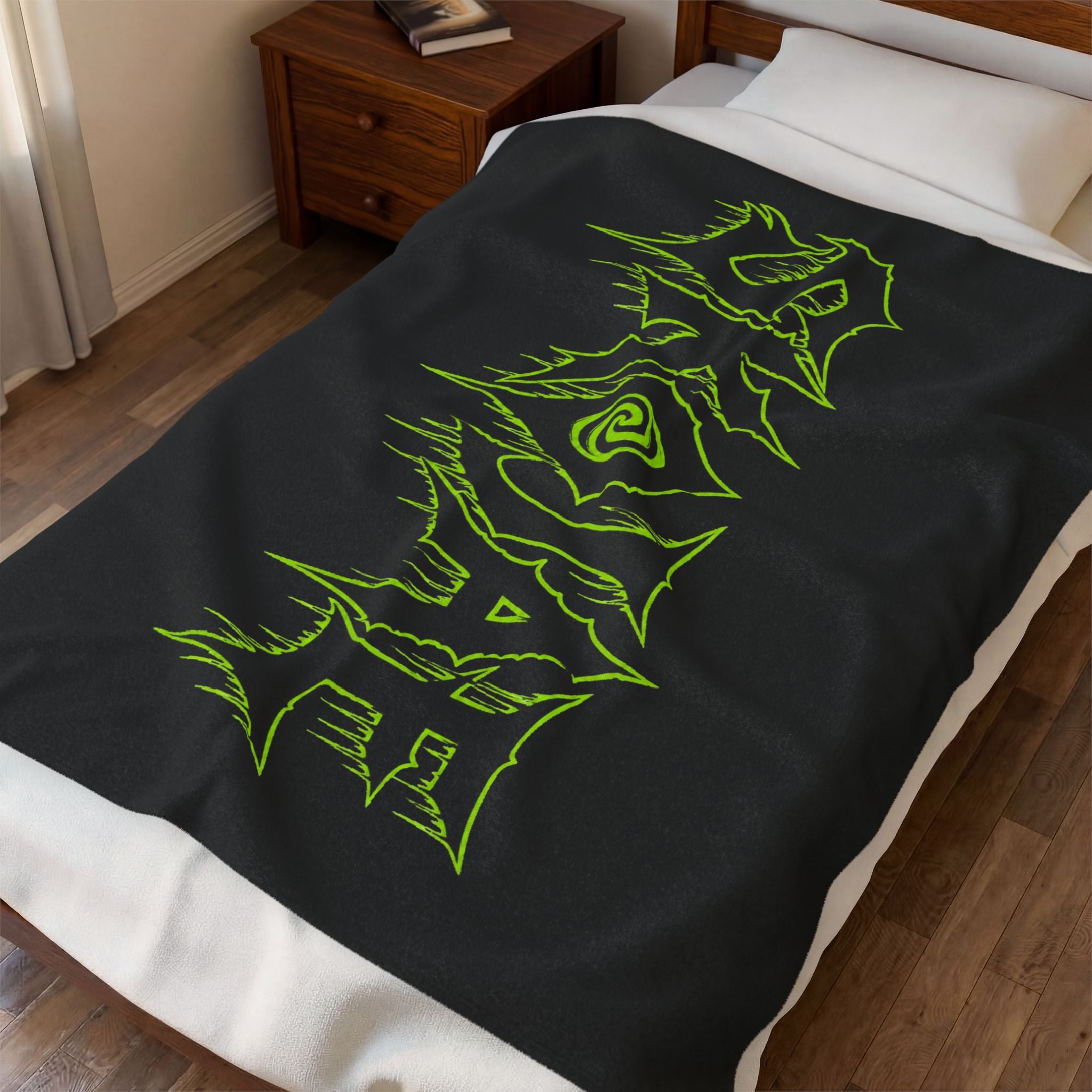 Velveteen Plush Blanket - Skojae Logo